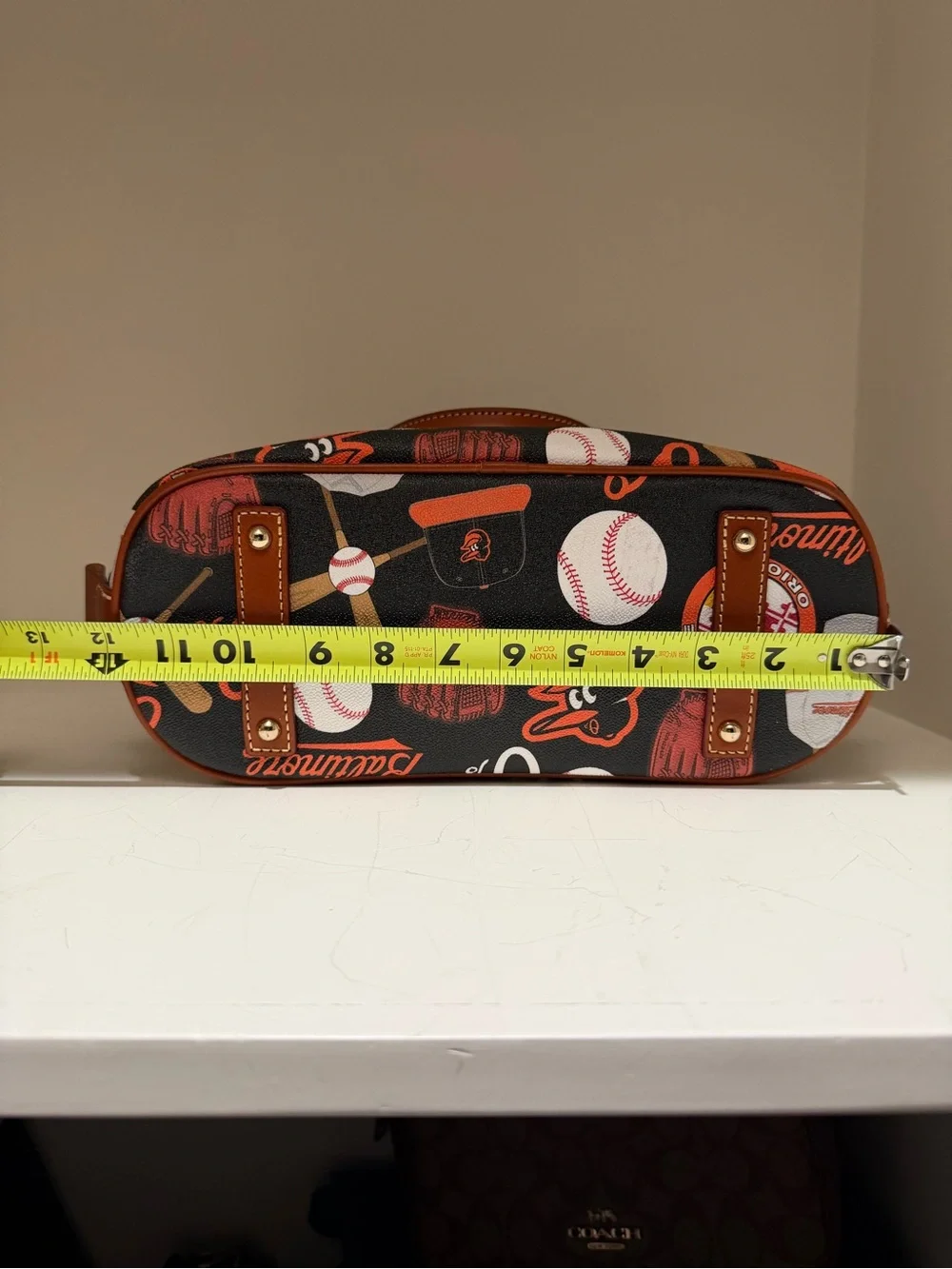 Dooney & Bourke Black & Orange Baltimore Orioles Dome Satchel - Picture 10 of 11
